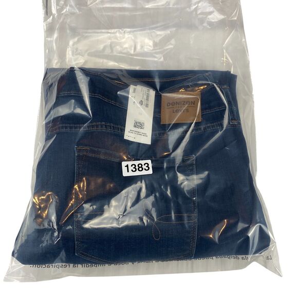 Denizen Levi's Super Stretch High Rise Straight Jeans Womens Size 24 Blue Denim - Picture 13 of 13